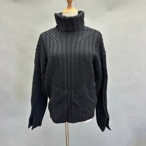 Smartwool Spruce Creek Turtleneck Sweater Merino Wool‎ Sweater Black Size Medium